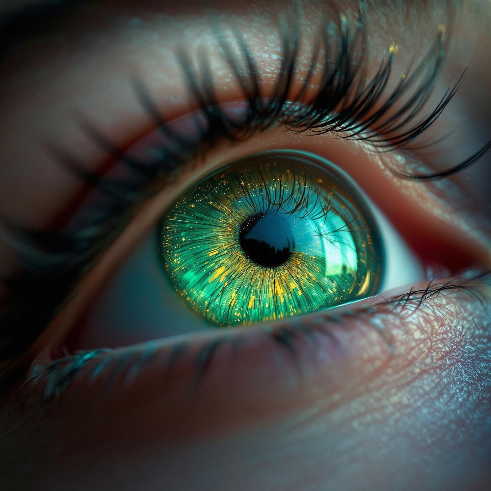 Emerald Iris Contemplates the Milky Way