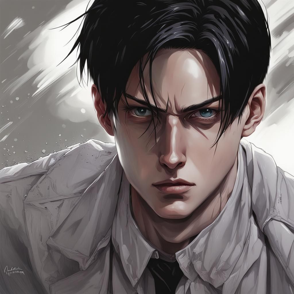 Detailed Portrait with Dramatic Lighting