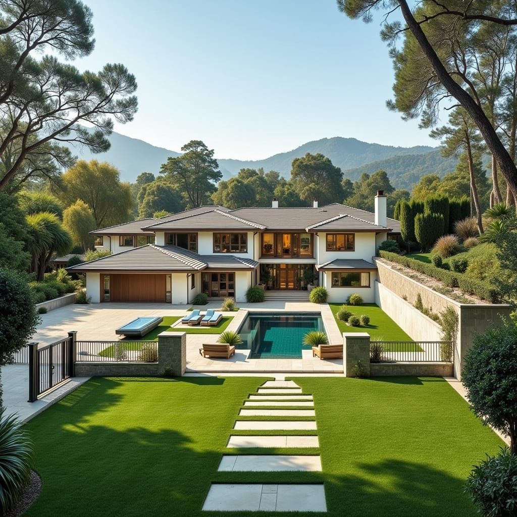 Bel Air Home in Hyperrealistic Style