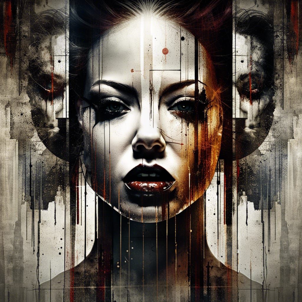 Rage in Symmetrical Digital Painting