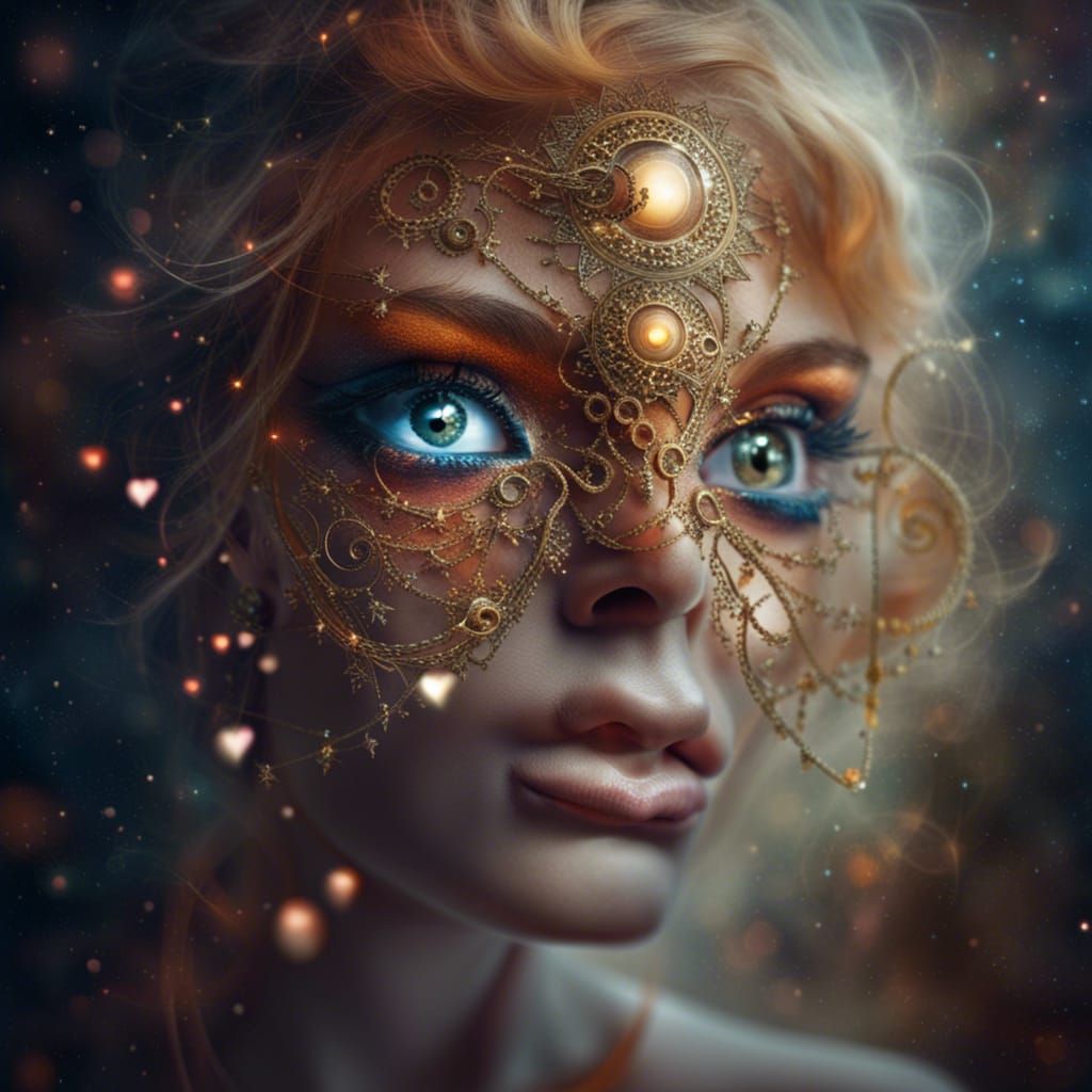 Mystical Eye Reflects a Dreamscape of Love