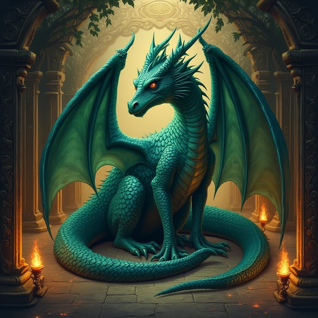 Dragon in an Ornate, Mysterious Cage