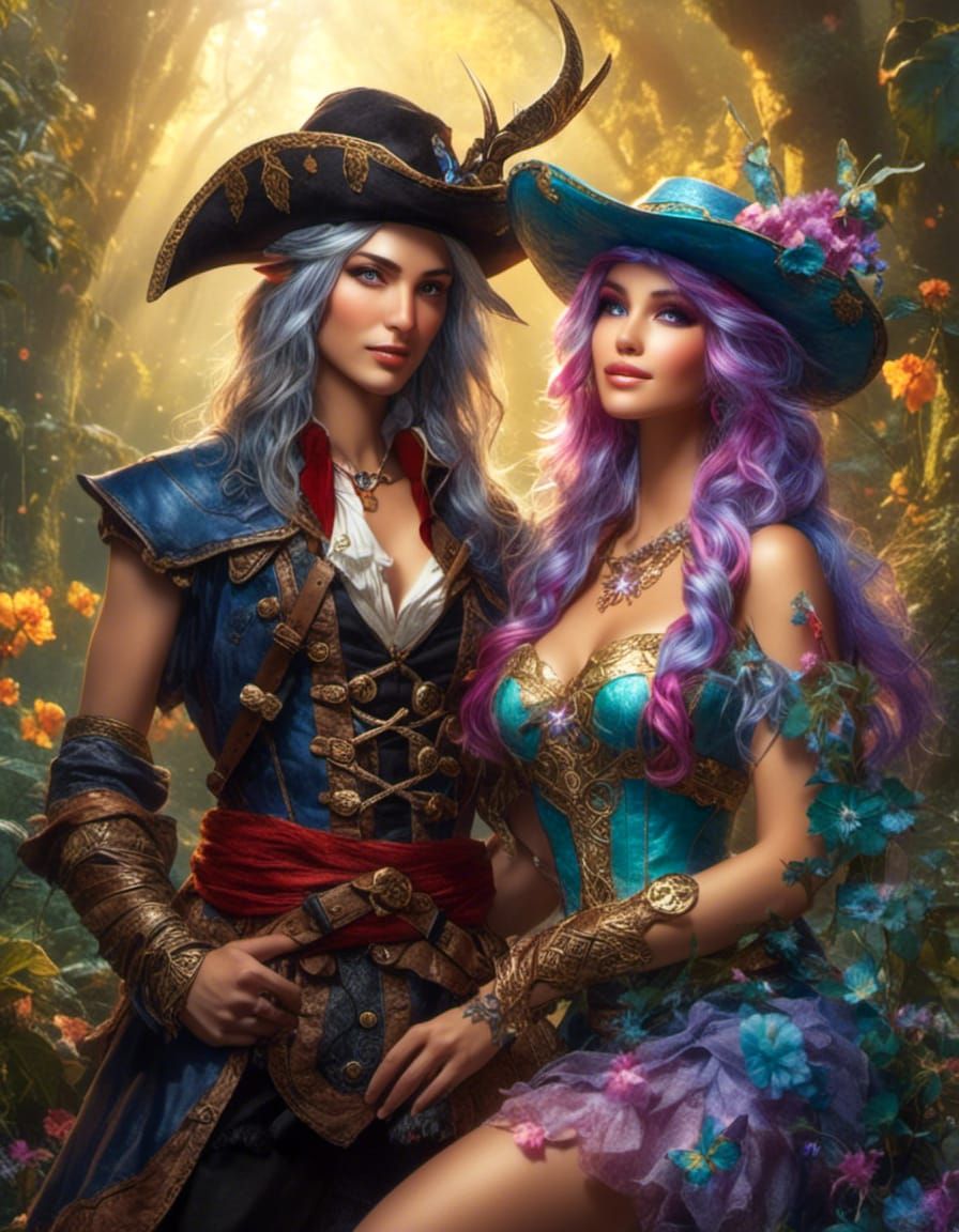 Faerie Elf Pirate Witchy Sisters