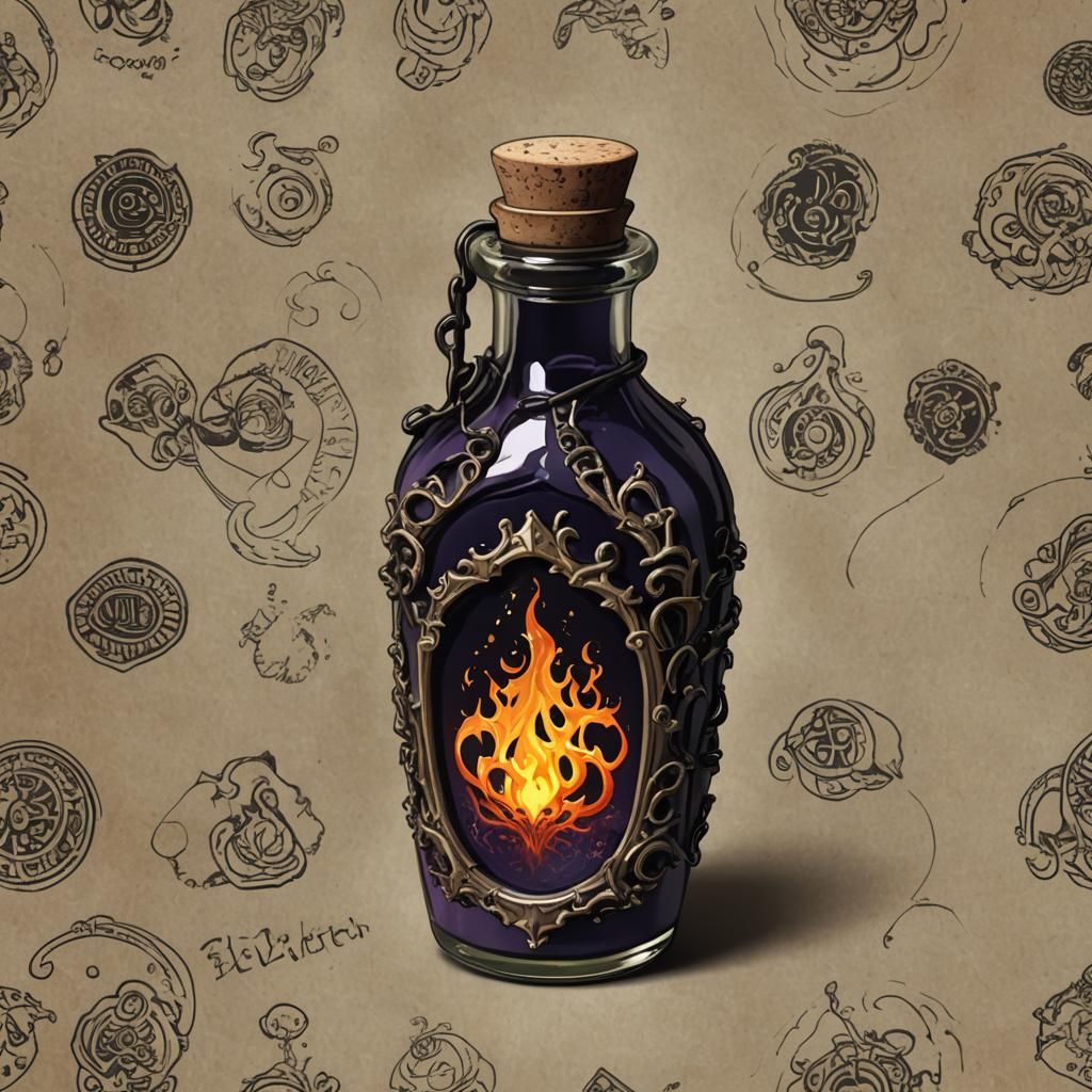 Eldritch Fire Potion Bottle