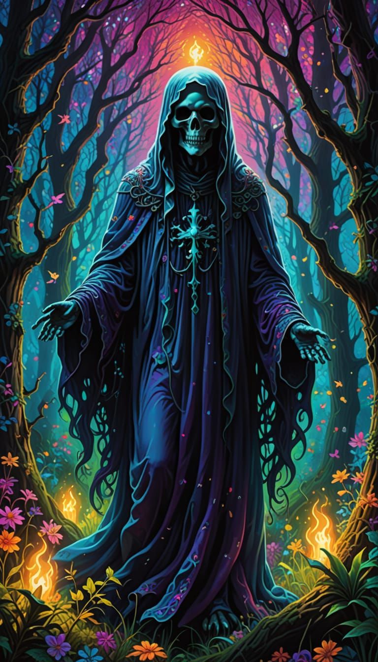 Ethereal Ghostly Apparition in Ambient Light