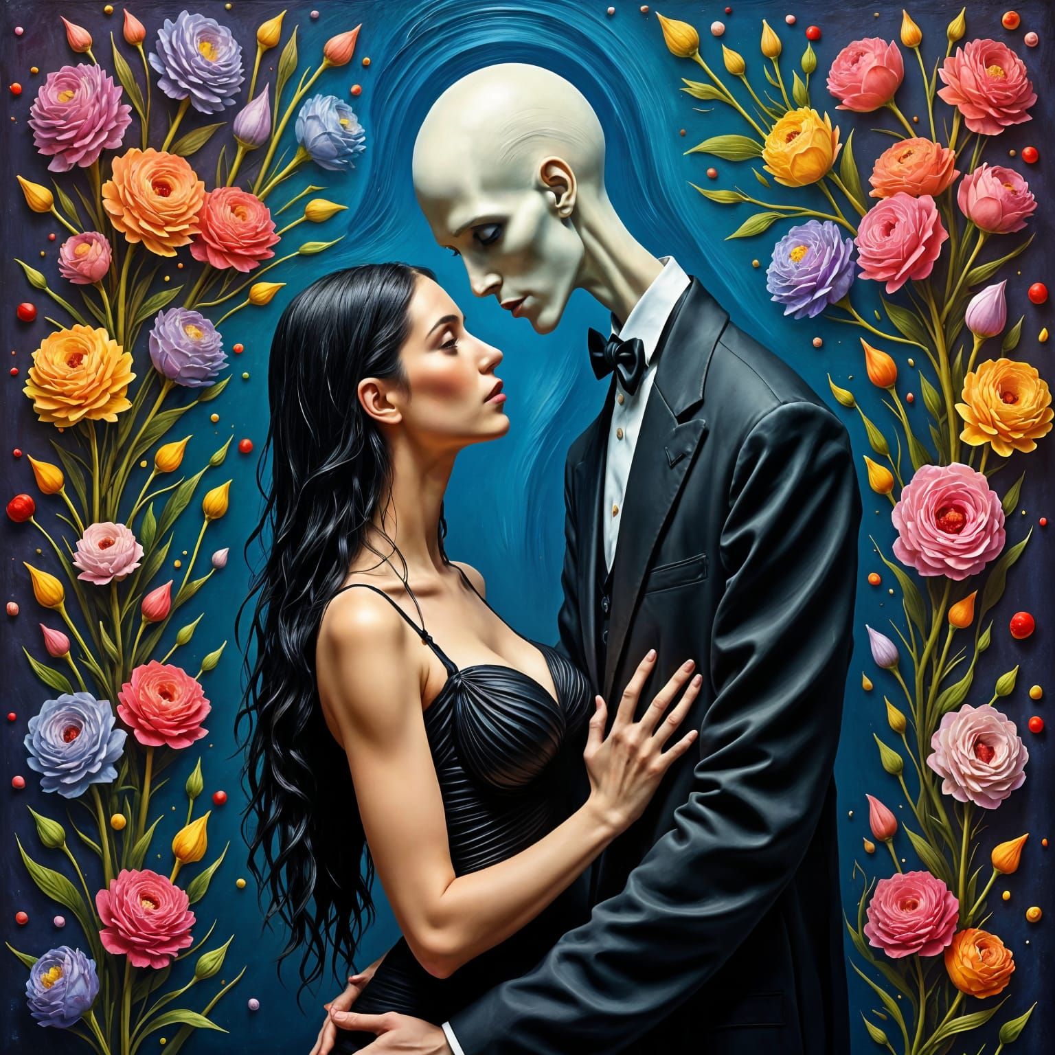 Love in Full Bloom: Neo-Impressionist Masterpiece