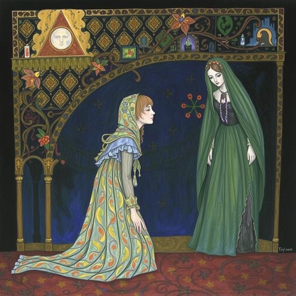 Ghostly Bargain: Klimt, Tiffany, and Hanson Inspired Art