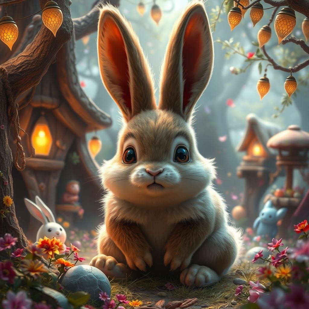 Surreal Capabarda in Whimsical Fantasy Realm