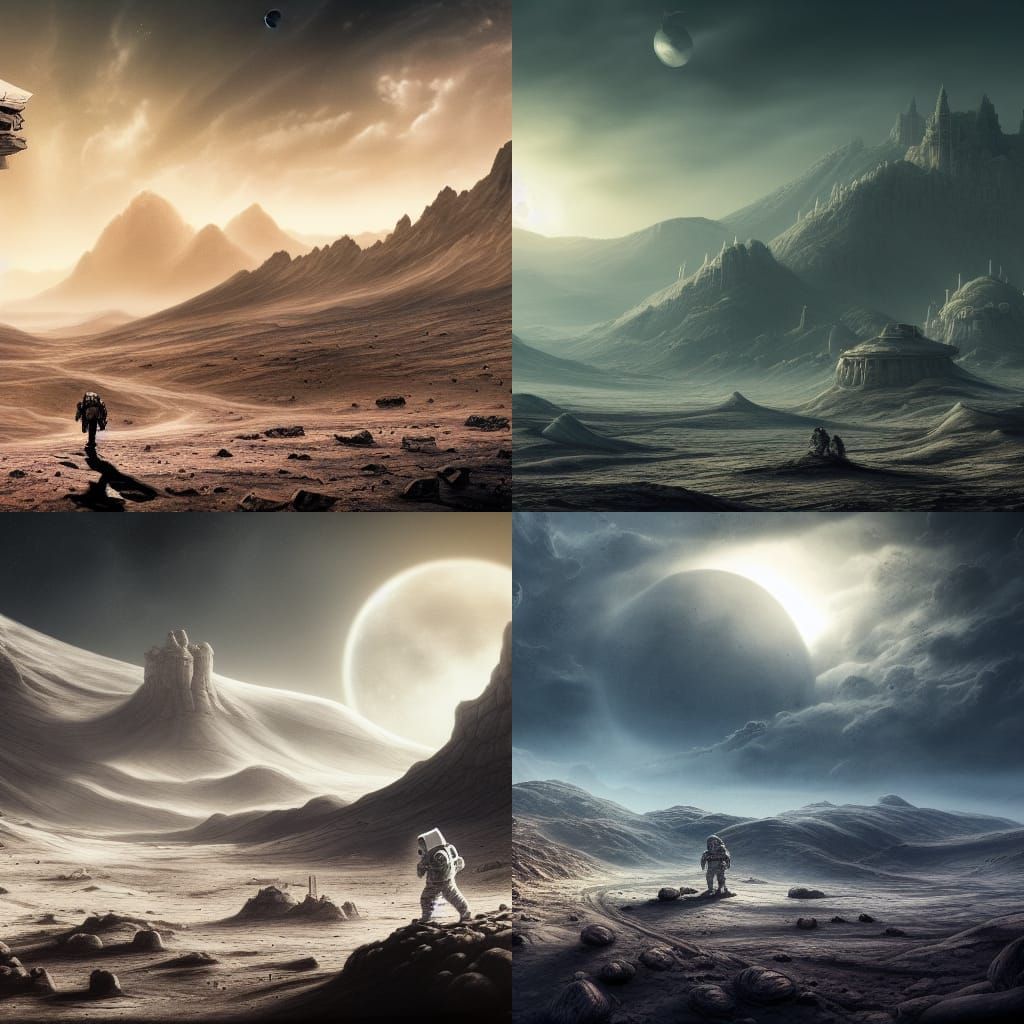 Desolate Moon Wasteland in 4K Unreal Engine