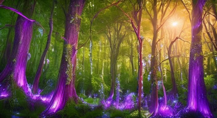 Moonlit Labrador in Enchanting Forest: Professional Photogra...