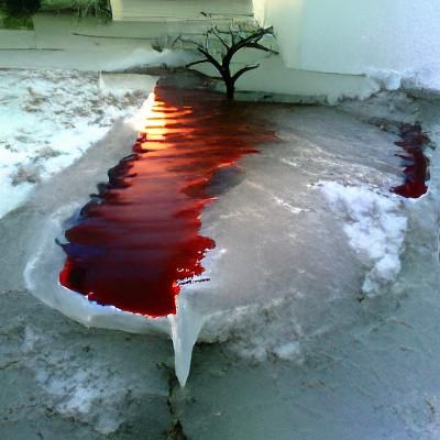 Dramatic Abstract Blood and Shadow Design
