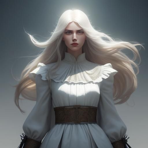 Stylish Models in White Blouses: Fashion Illustration