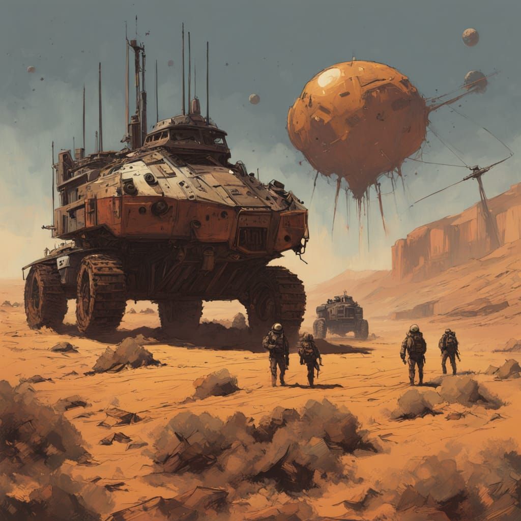 Mars Battle: Rebels Clash with Earth Forces in Hyper-Realist...