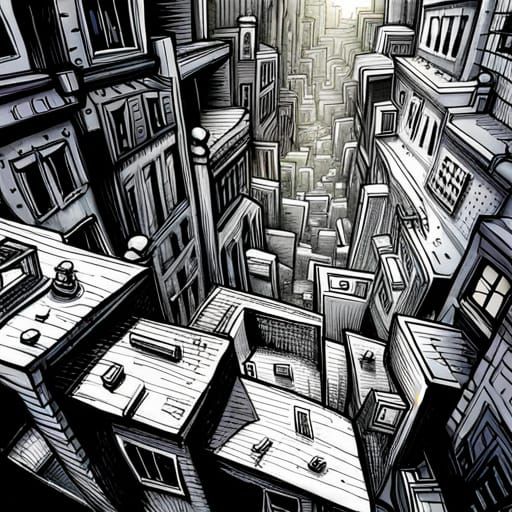 dense building