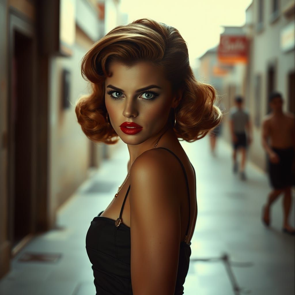 Pin-Up Portrait in Zorn and Caravaggio Style