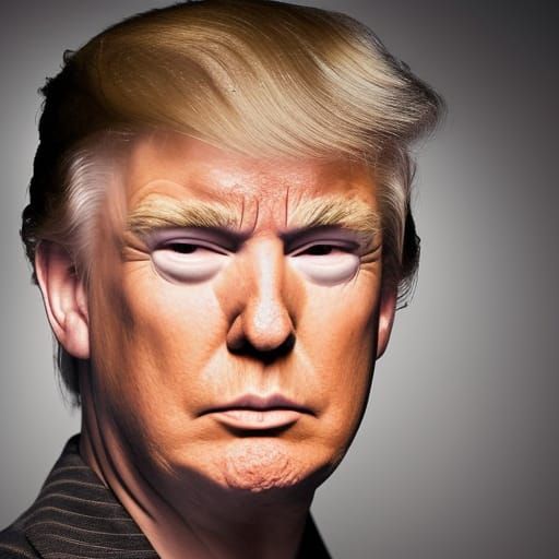 Donald Trump Arrested: Realistic Color Portrait