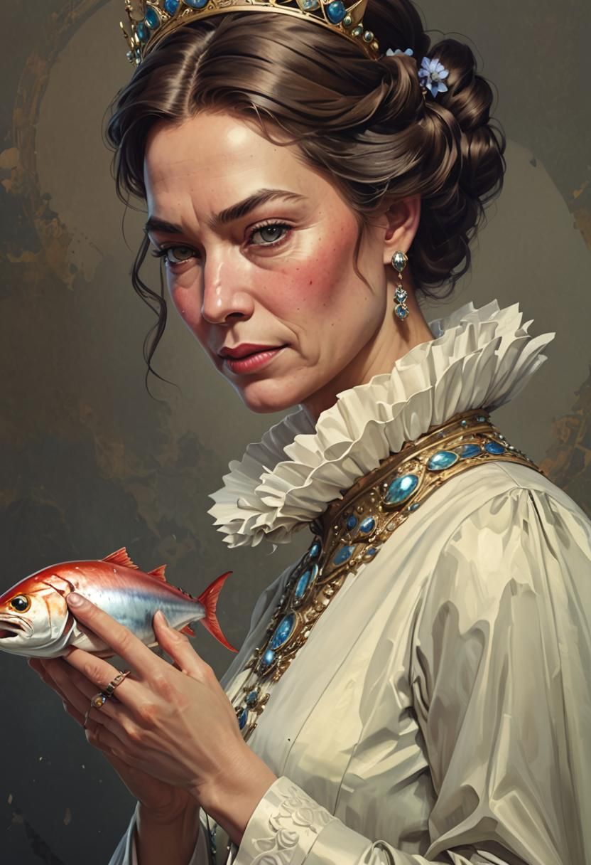 Queen Elizabeth II Crowned with Tuna Sandwich