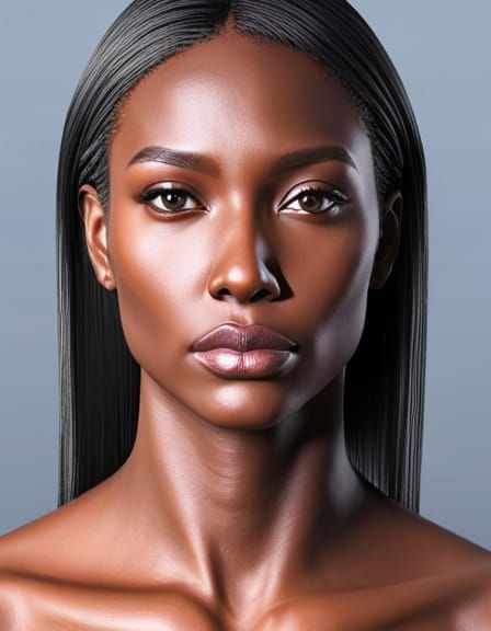 Beautiful Symmetrical Face in Hyper-Detailed Photorealistic ...