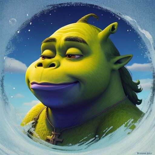 Shrek Blob Horse AI Art