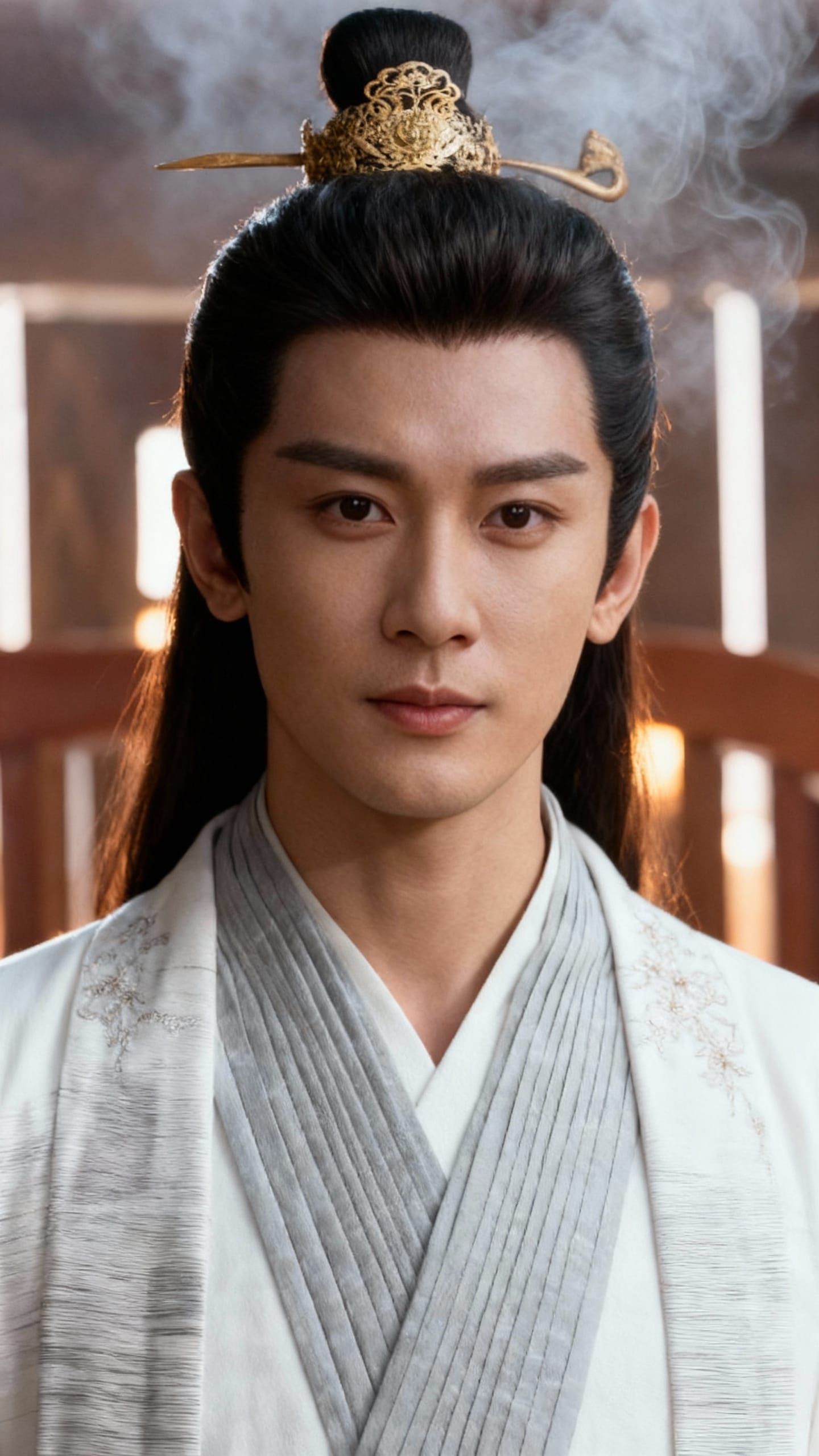 Ultra Realistic Portrait Blending Two Actors