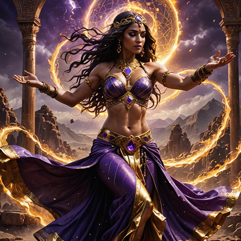 Belly Dancer Superhero Summons the Elements