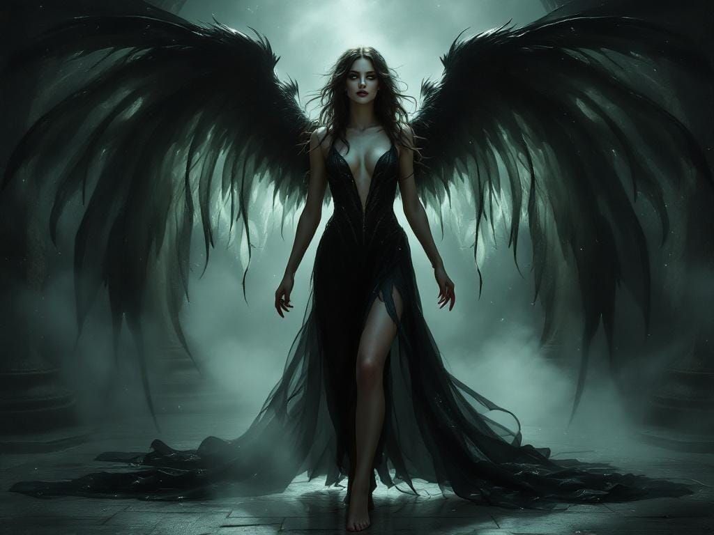 Lashiel: Fallen Angel of Beauty and Shadow