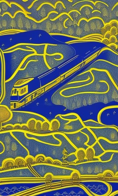 Train to Georgia: Platinum on Gold Landscape