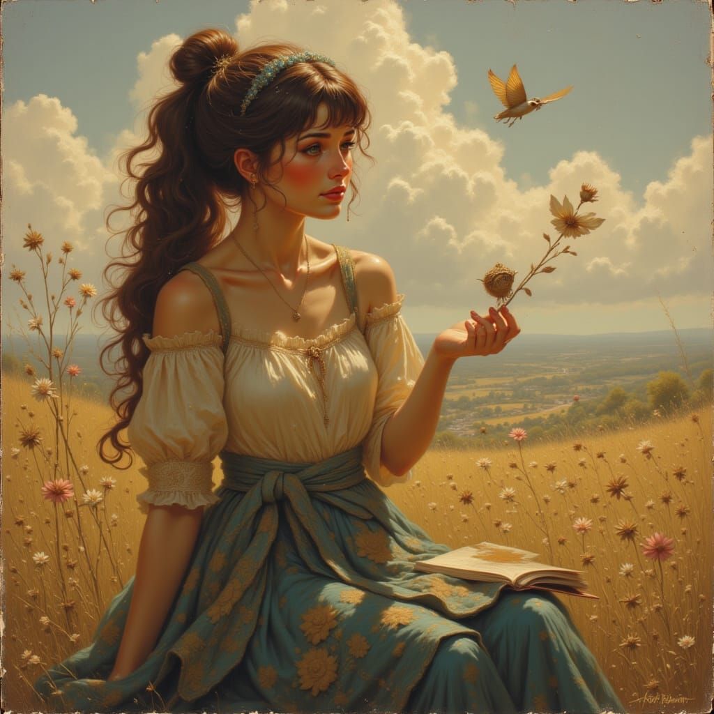 Painterly Style Image Generated with AI