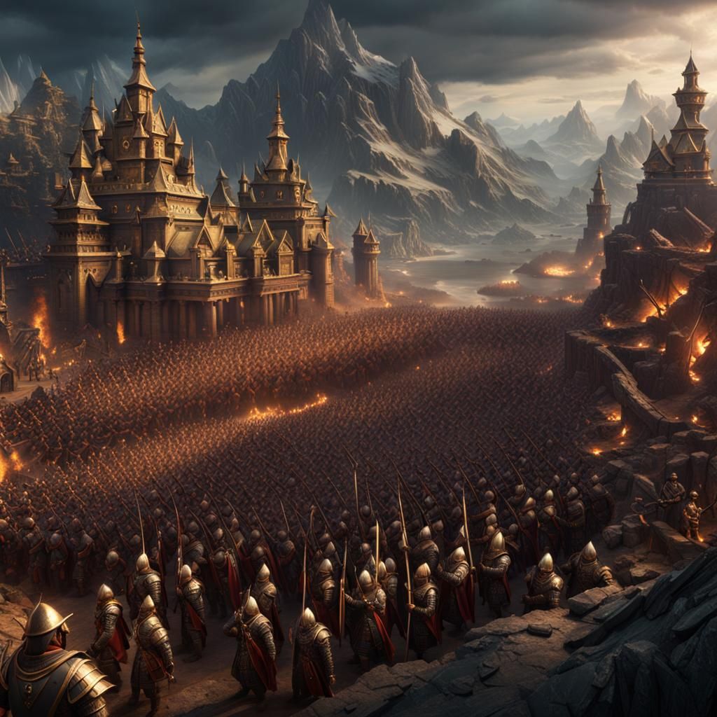 Epic Battle: Small Army Versus Huge Army