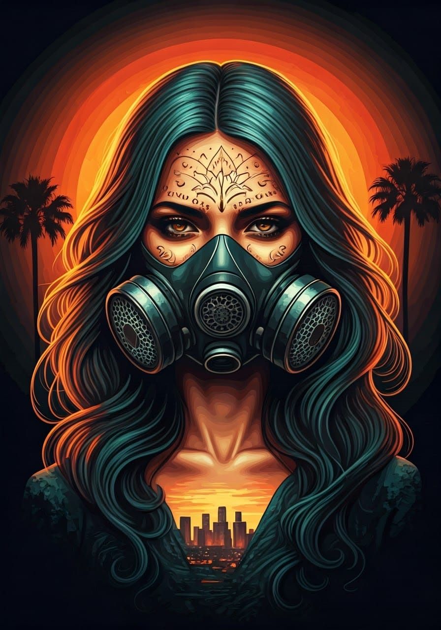 Mystical Goddess Warrior in Urban Southern California