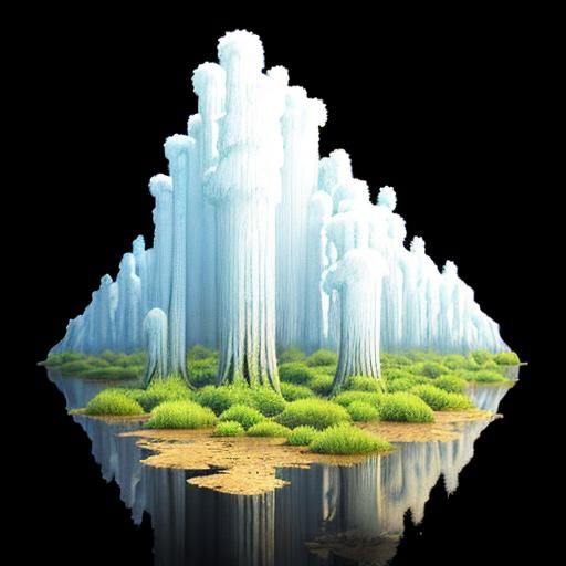 Eerie Sunset in a Dense Forest with Light Shafts