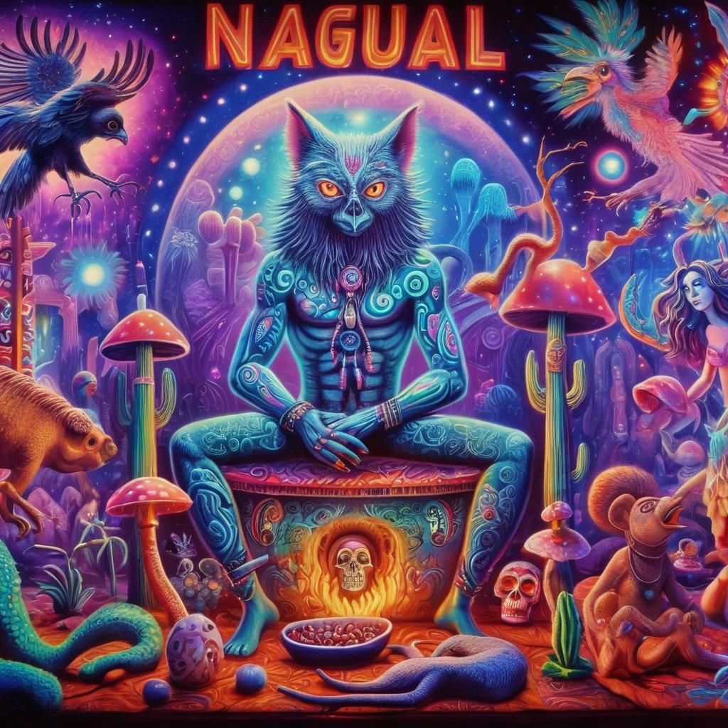 Vibrant Club Nagual Dance Floor in Surreal Dream