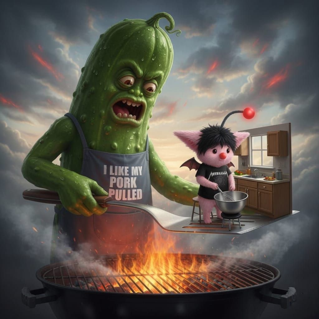 Moogle Baking Kitchen Scene