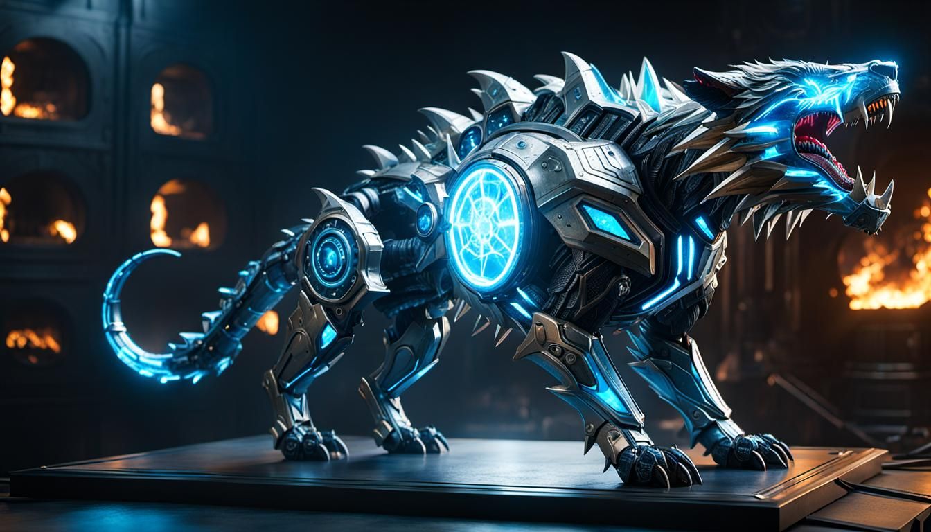 Magnetar Energized Fenris, Nuclearpunk Concept Art