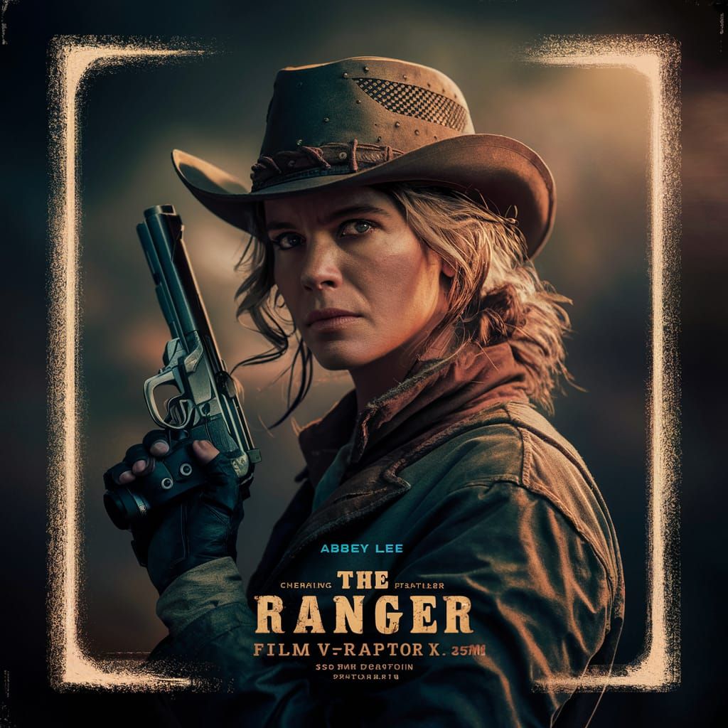 Abbey Lee as Gunslinger in "The Ranger" Movie Poster