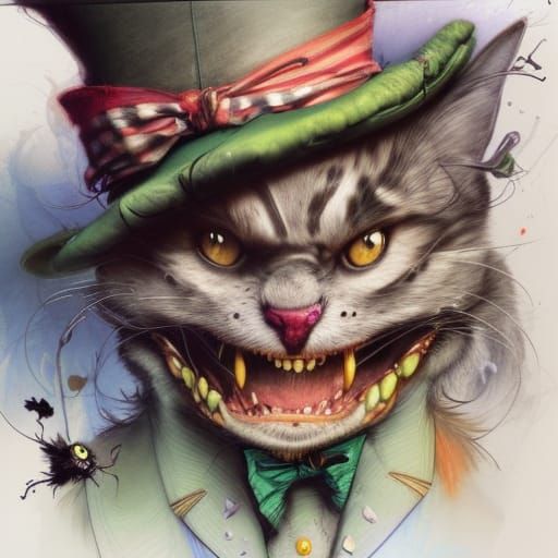 Mad Hatter and Black Cat Tea Party