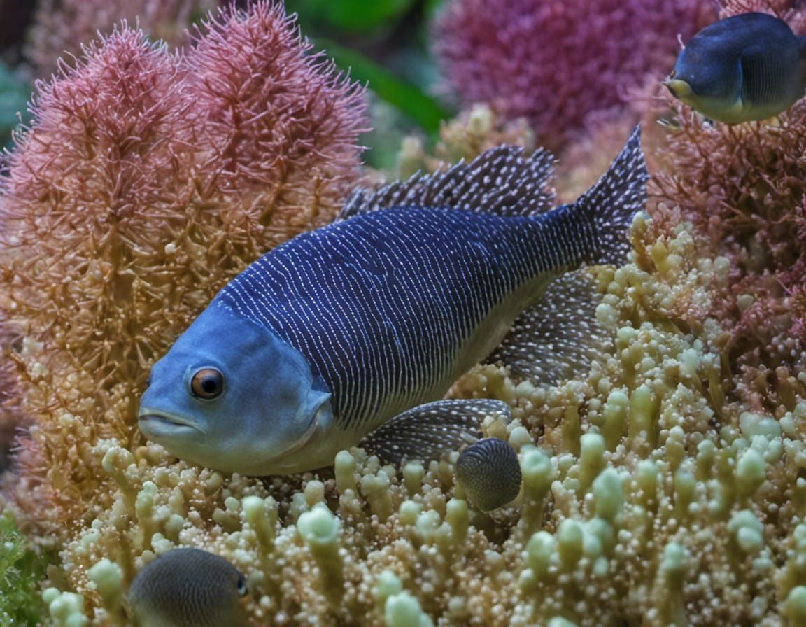 Detailed Hyperrealistic Scene with Japanese Background