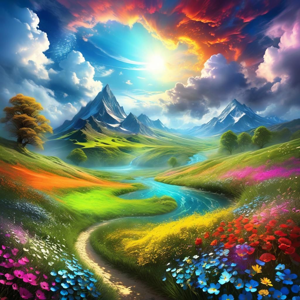 Ethereal Dreamscape: A Surreal Digital Painting