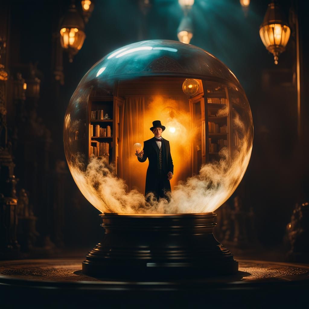 Magician Trapped in Crystal Ball Film Still