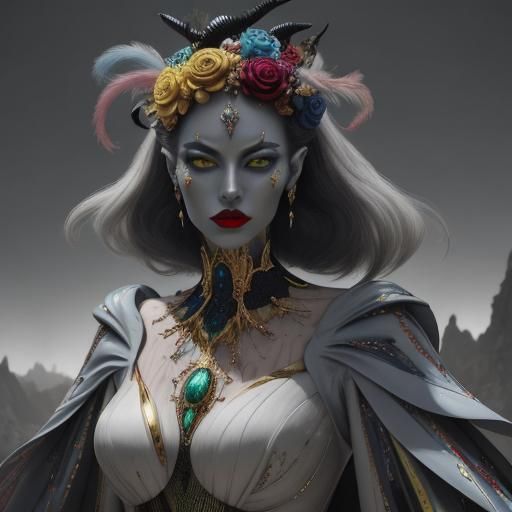 Vibrant Surreal Scene in Photorealistic Style