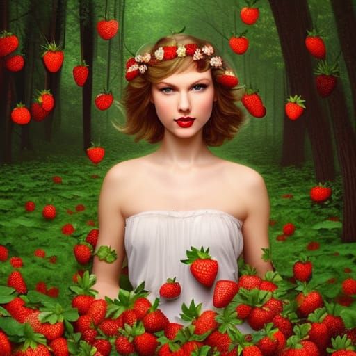 Strawberry Cottage in Autumnal Forest, Ethereal Lighting