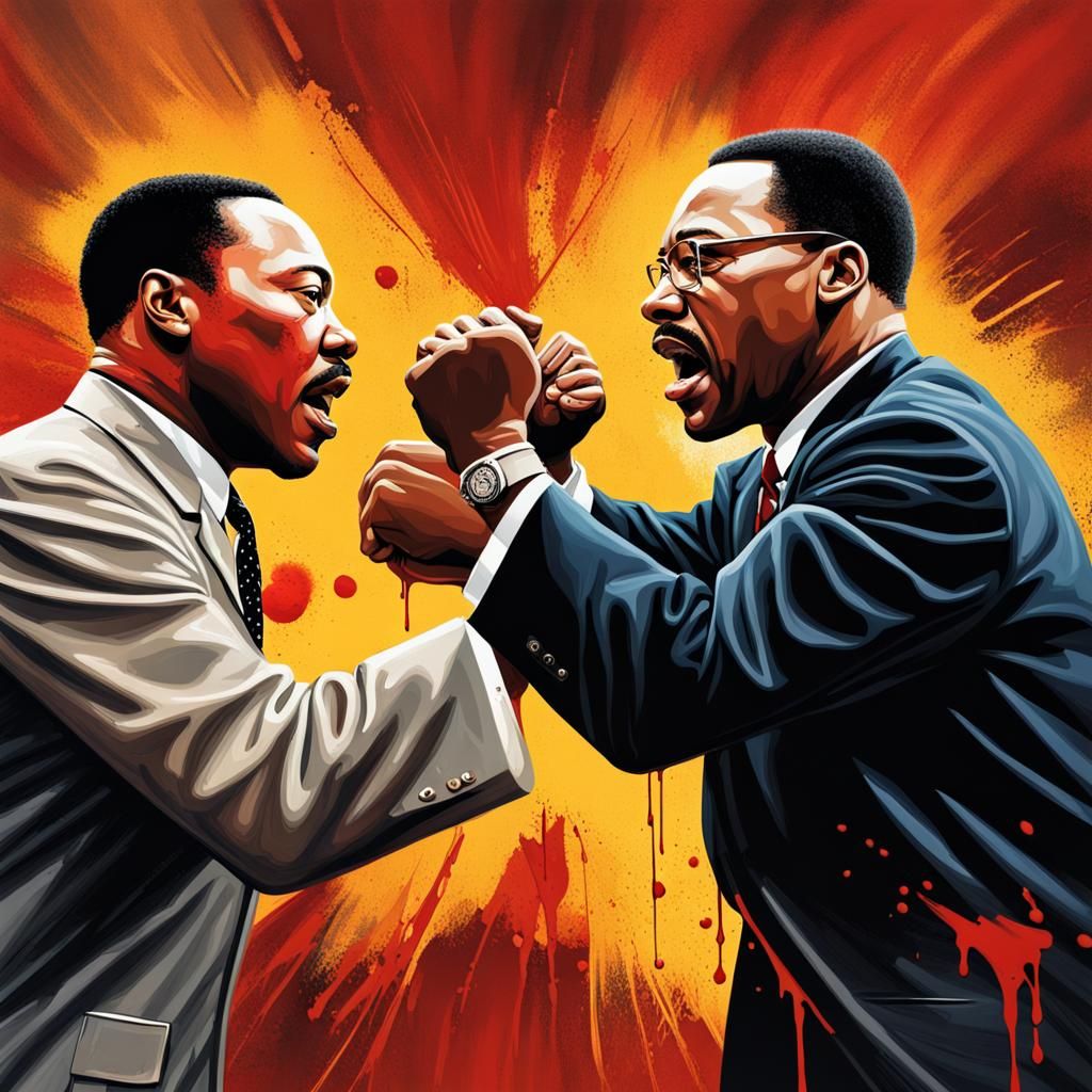 Hyperrealistic Bloody Fist Fight: Martin Luther King Jr. vs....