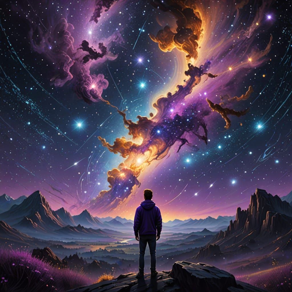 Zodiac Constellations in Vibrant Cosmic Art