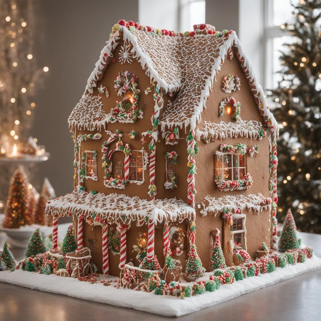 Elf-Built Gingerbread House: A Whimsical Creation