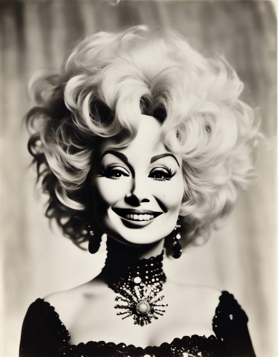 Dolly Parton Portrait in Photographic Style