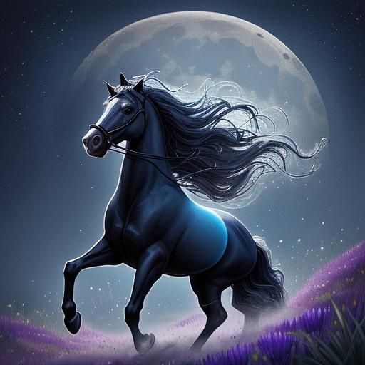 Dancing Horse in Top Hat, Whimsical Illustration