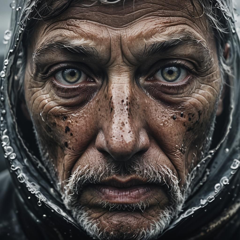 Dramatic Whale Portrait in Black and White