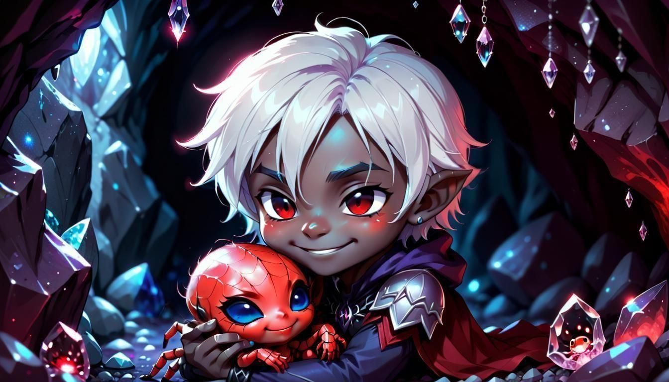 A Drow And His Pet Spider