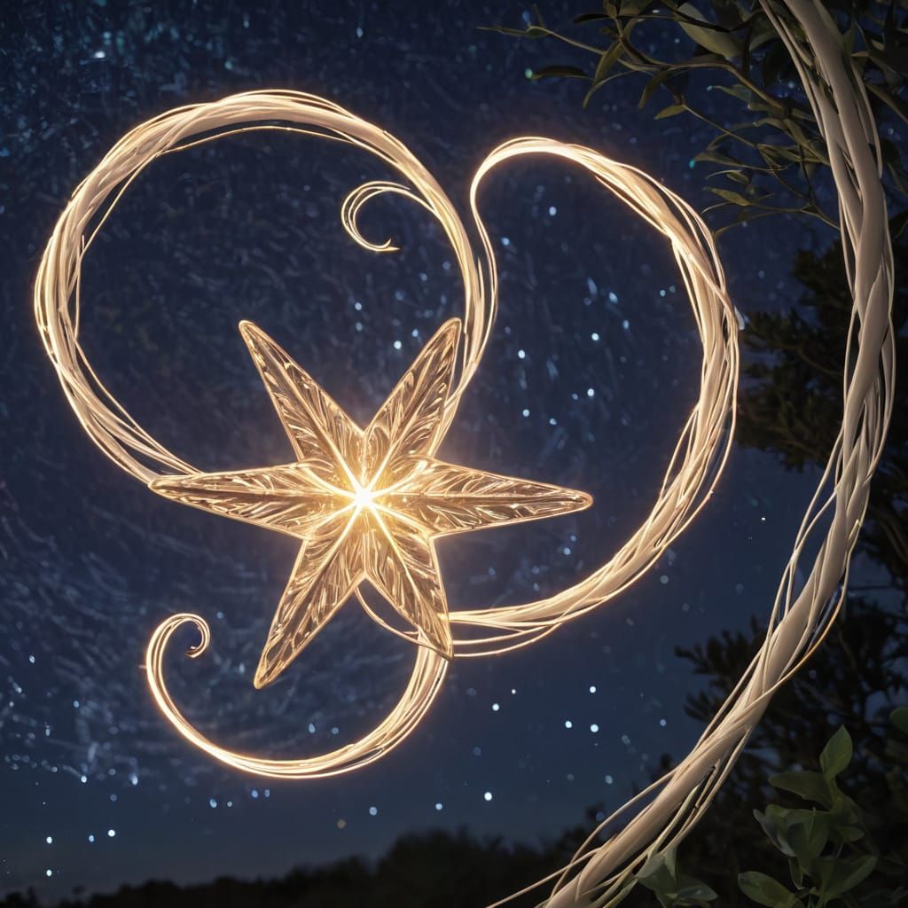 Celestial Light Forms in Cosmic Abstraction