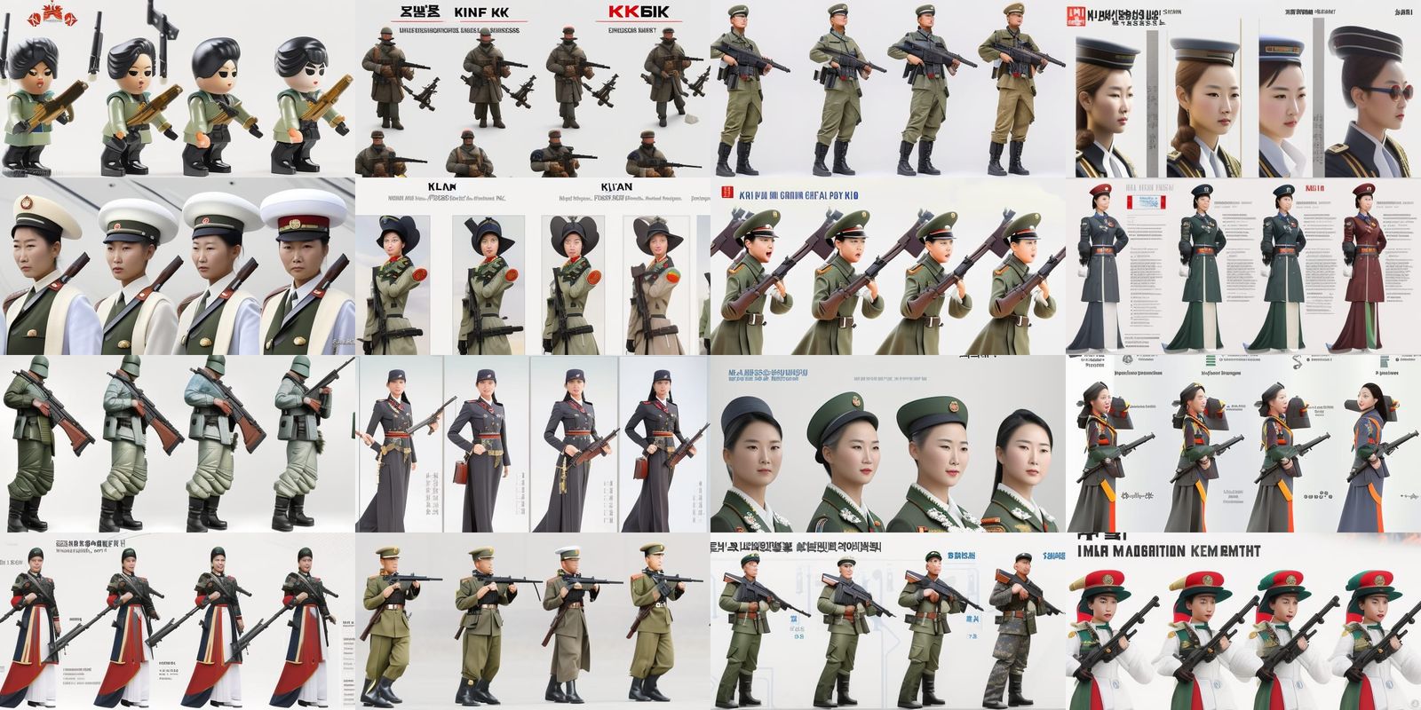 North Korean Military Woman Concept Art